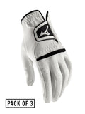 Mizuno Comp Pack of 3 Golf Glove - White
