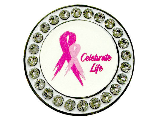 Navika Swarovski Crystal Pink Ribbon Marker