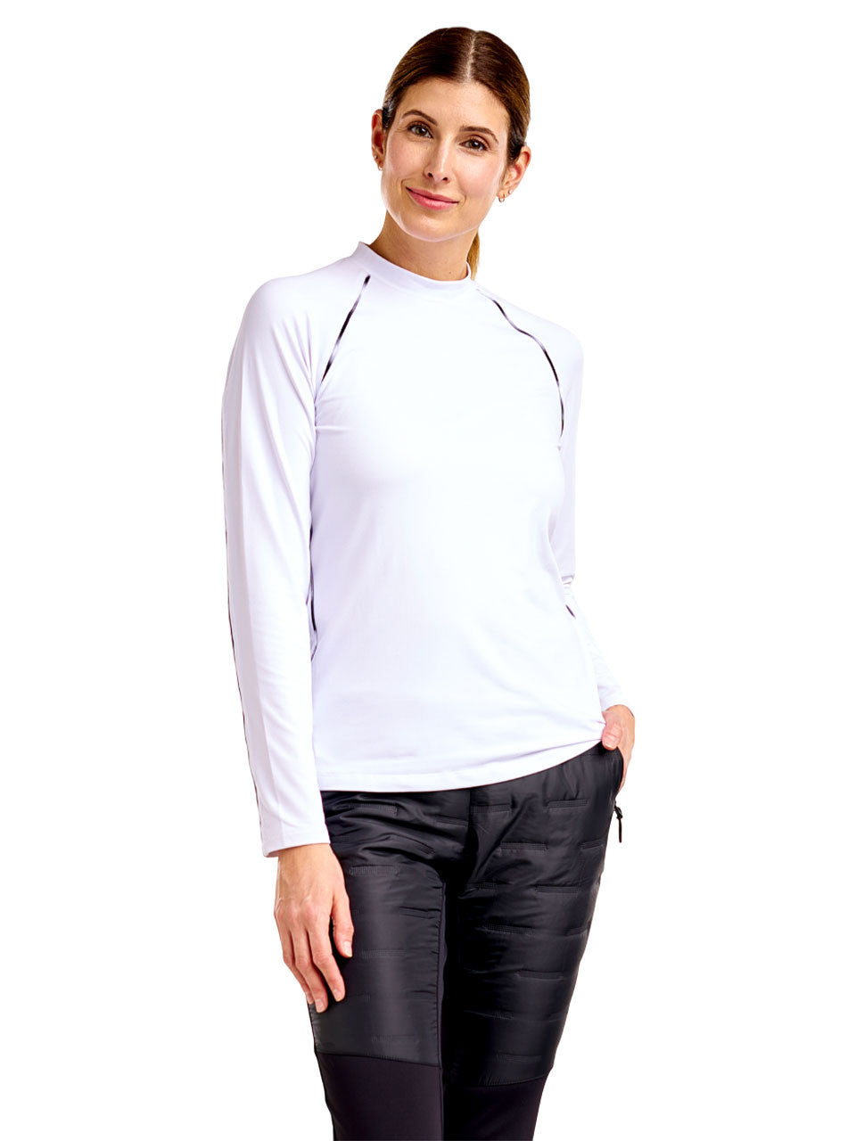 Nivo Womens Dollie Mock - White
