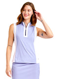 Nivo Womens Emily Sleeveless Mock - Pansy Garden