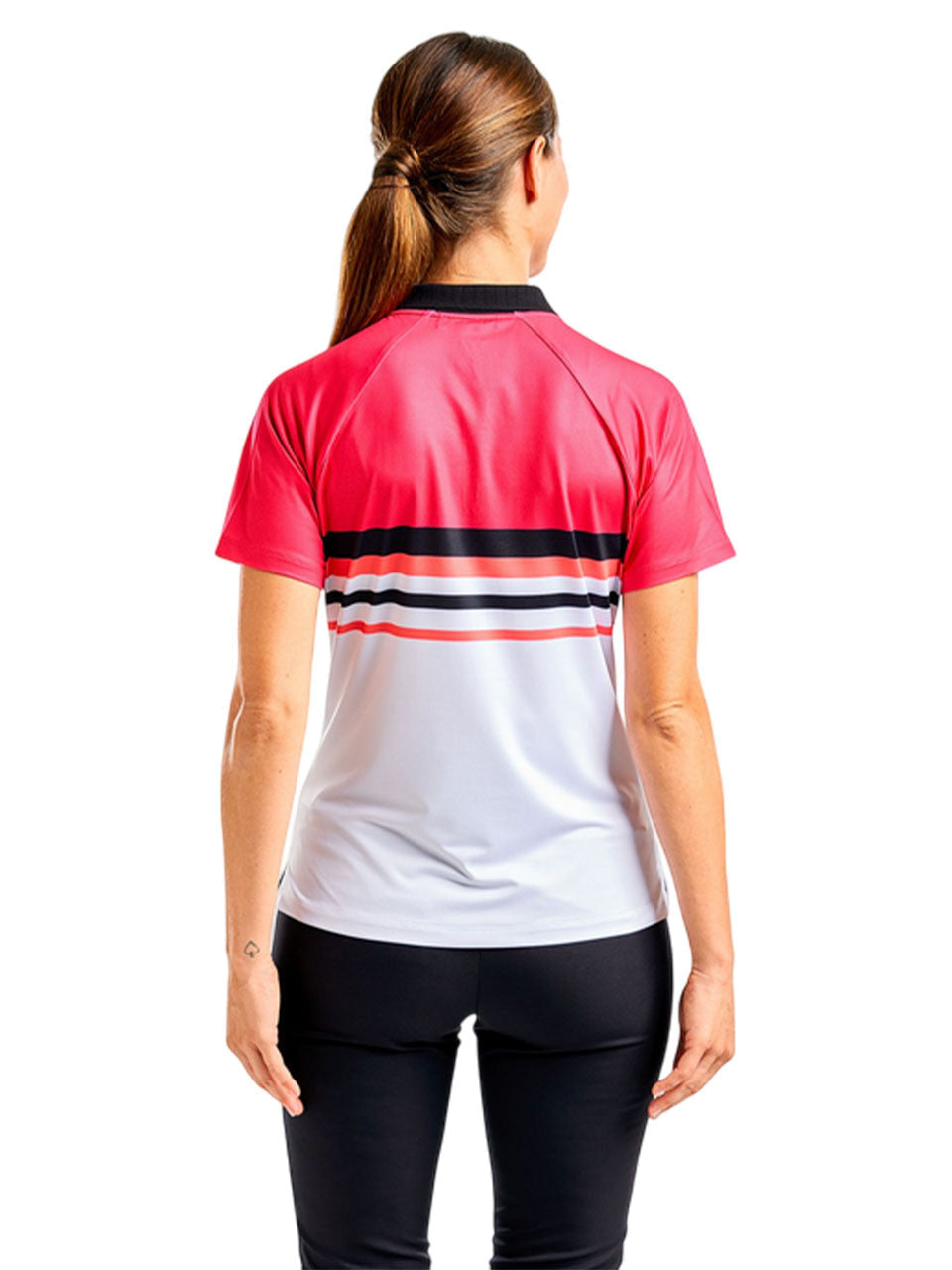 Nivo Womens Finley Short Sleeve Mock - Cherry