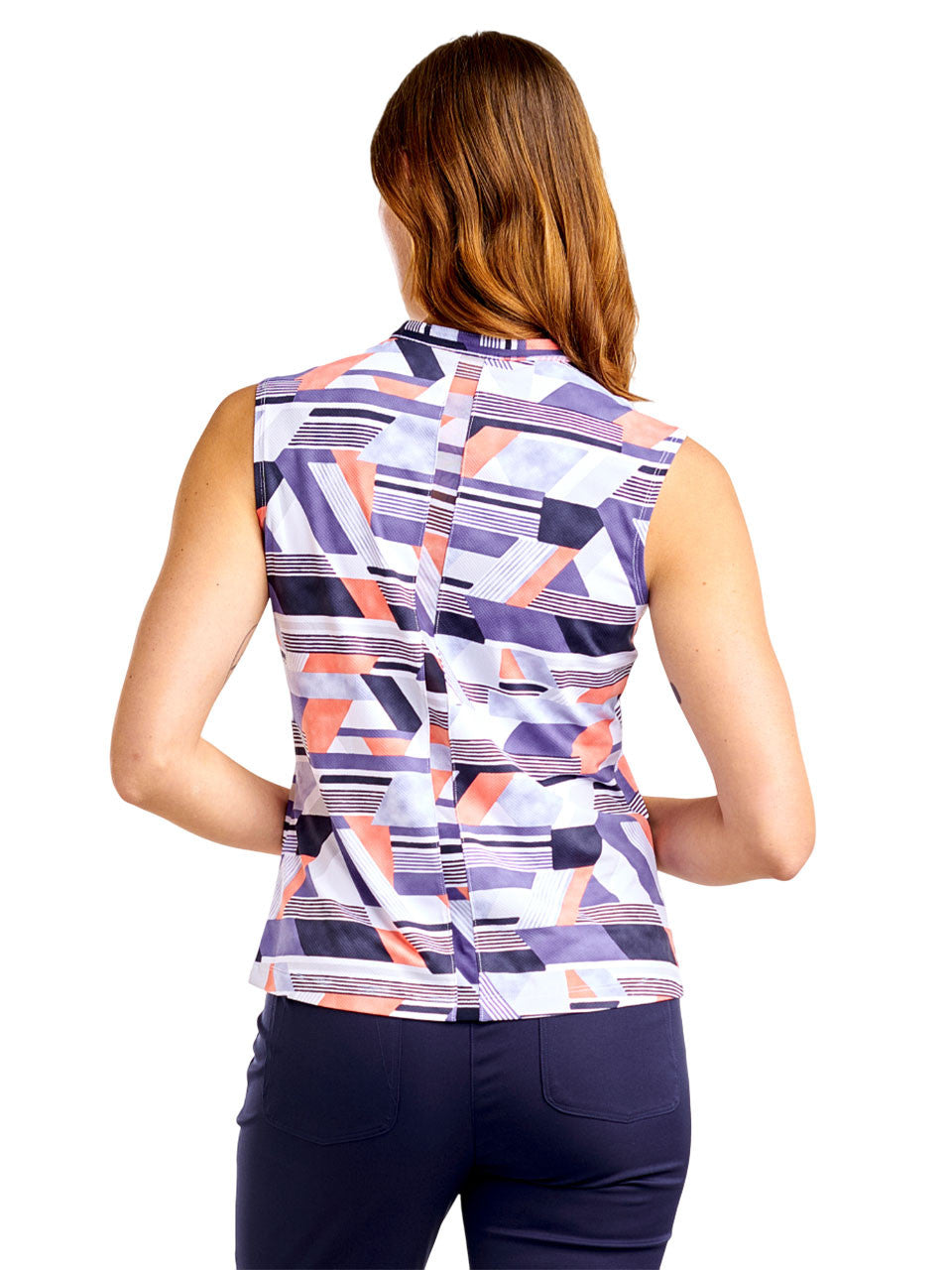 Nivo Womens Linnea Livcool Sleeveless Mock - Future Dusk