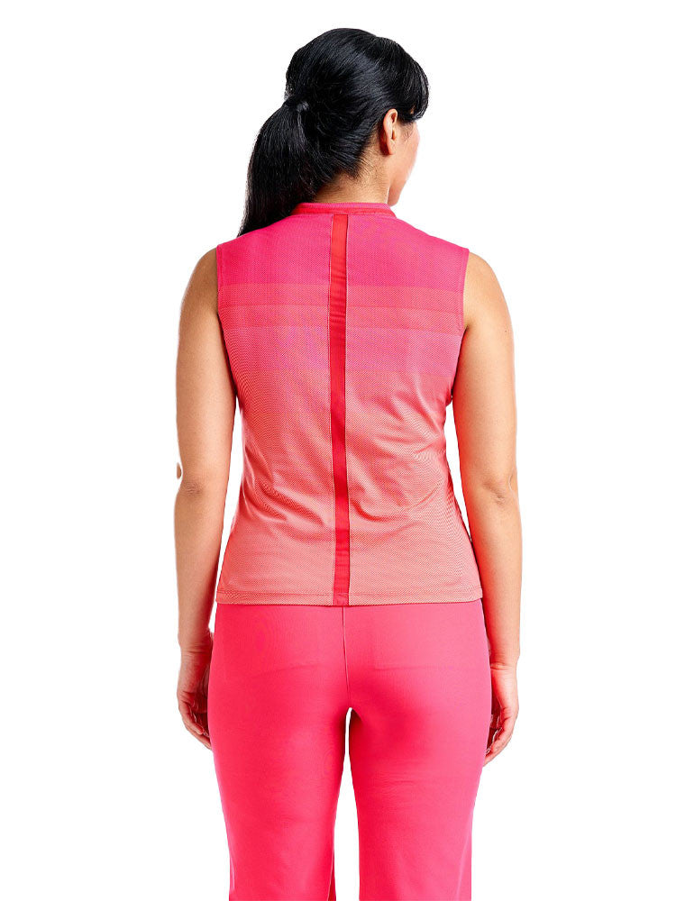 Nivo Womens Linnea Sleeveless Livcool Mock - Cherry