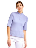 Nivo Womens Noa II Short Sleeve Mock - Pansy Garden