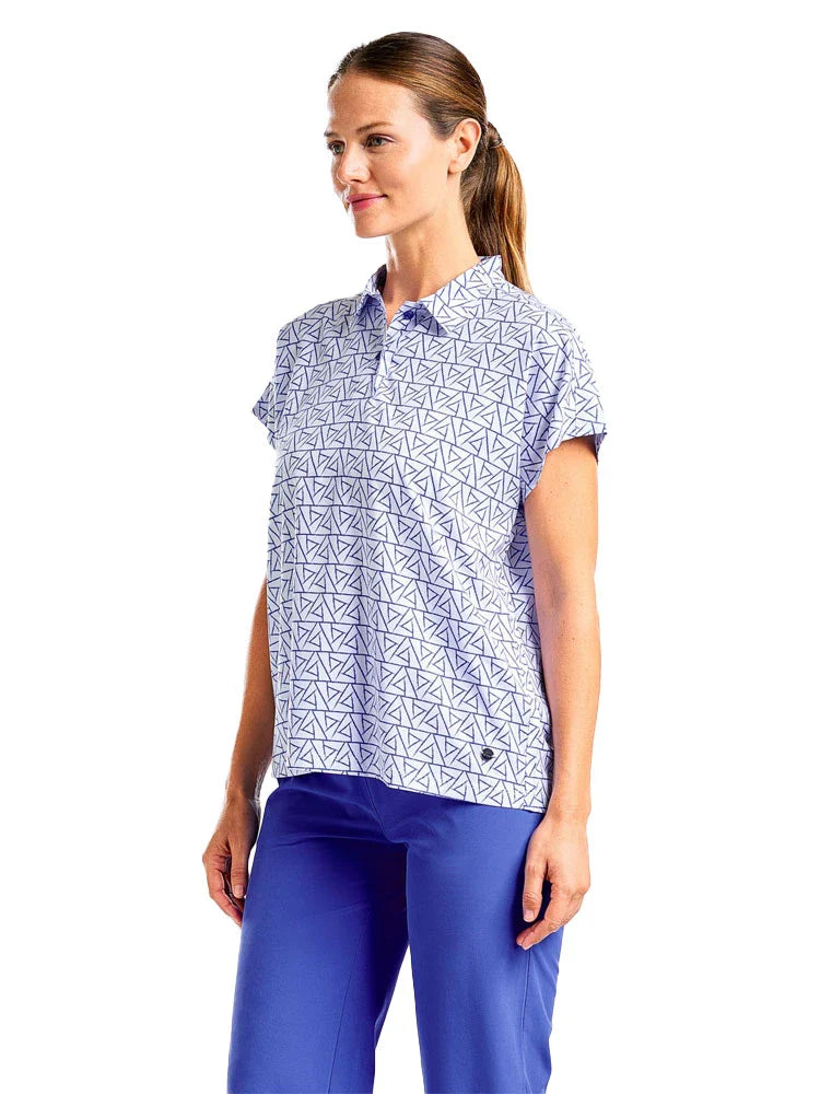 Nivo Womens Veronica Short Sleeve Polo - Cobalt