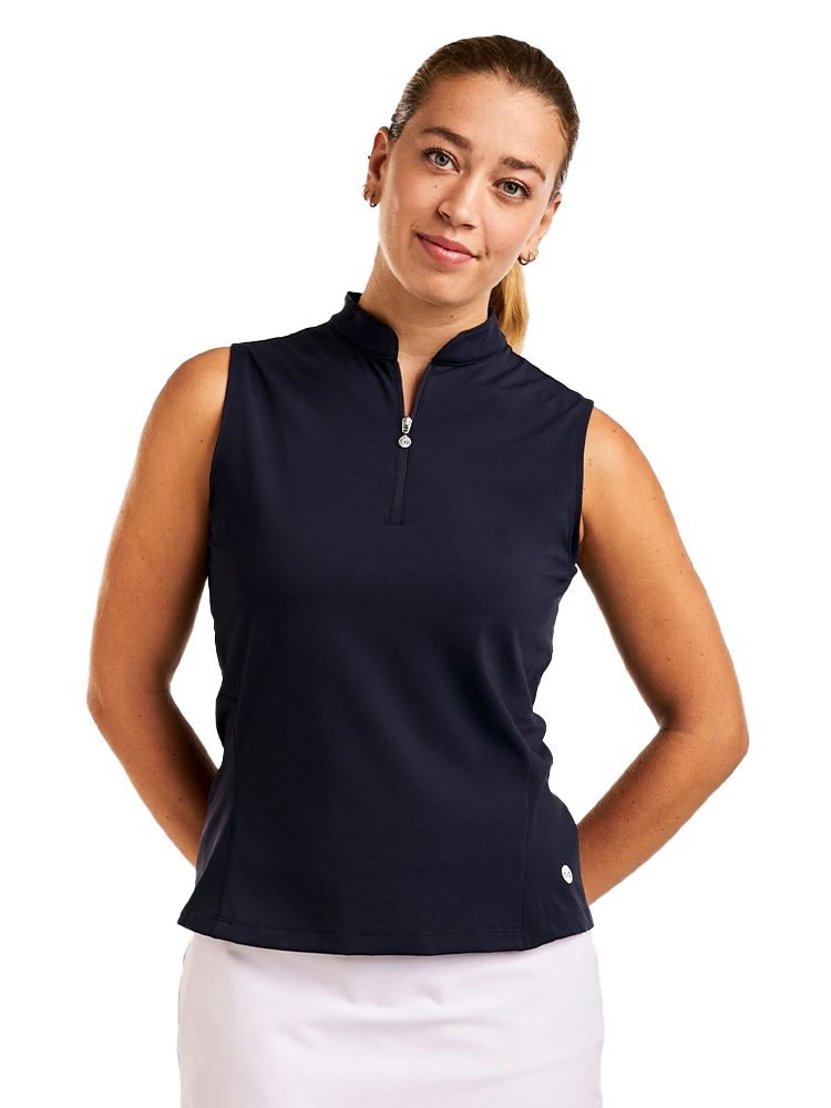 Nivo Womens Amelie Sleeveless Mock - Navy