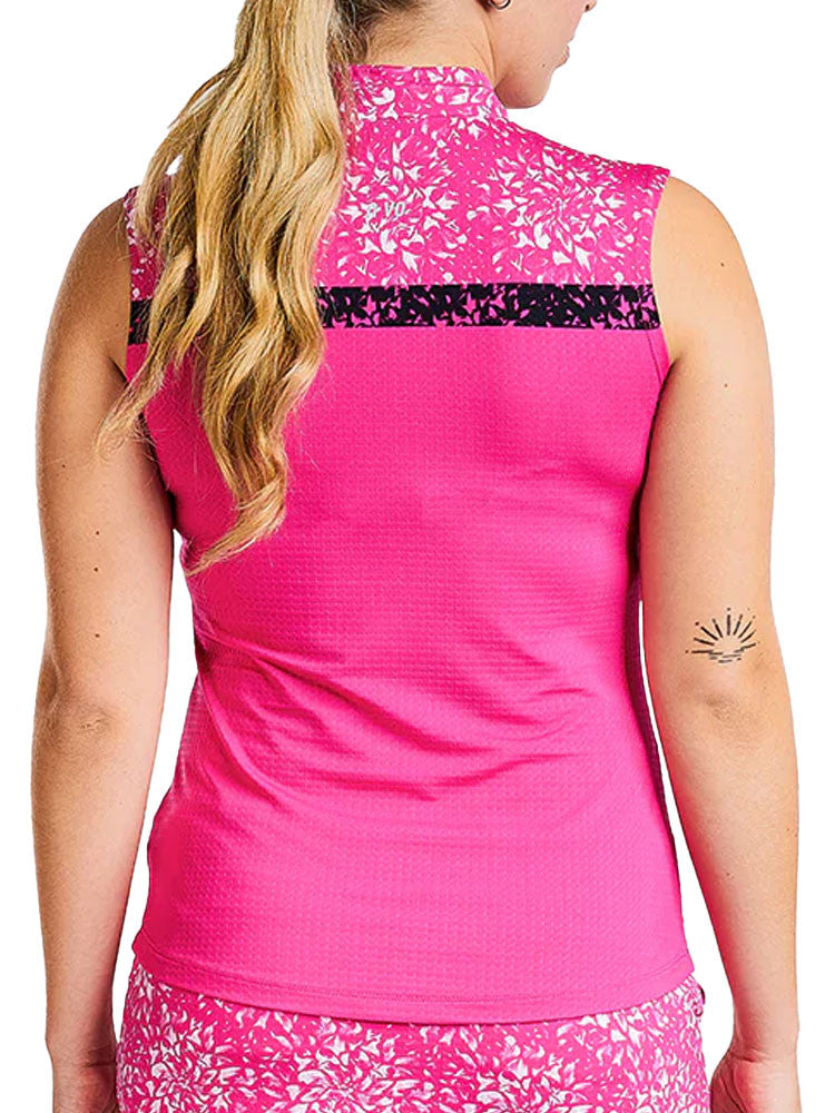 Nivo Womens Lera Sleeveless Mock - Magenta