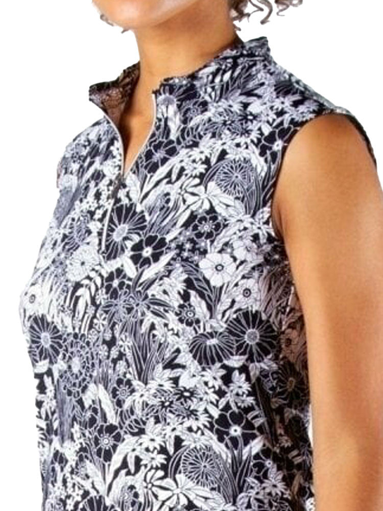 Nivo Womens Leticia Sleeveless Mock - Black
