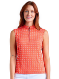 Nivo Women's Linnea Sleeveless Mock - Papaya