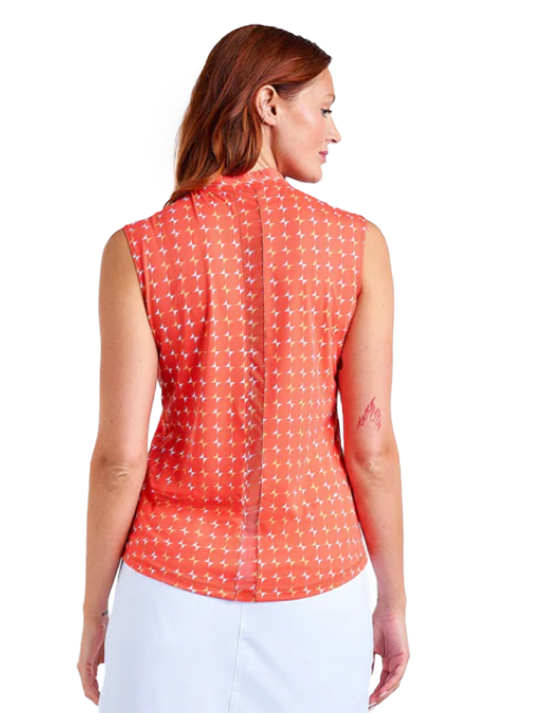 Nivo Women's Linnea Sleeveless Mock - Papaya