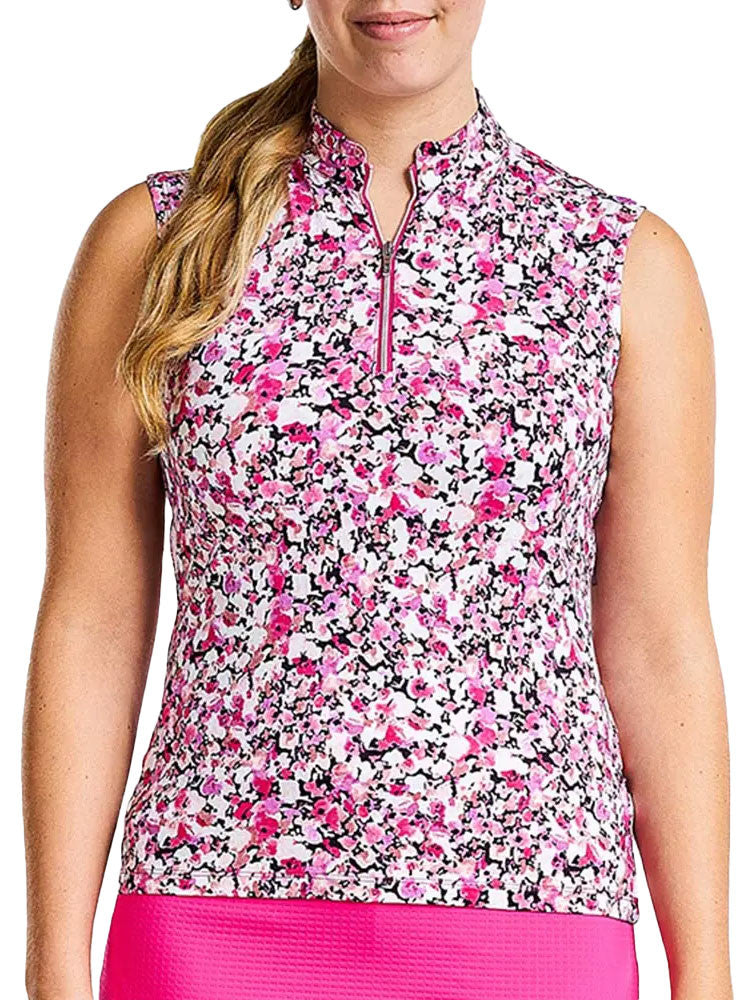 Nivo Womens Linsay Sleeveless Mock - Magenta