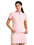 Nivo Womens Lynda Short Sleeve Livcool Mock  - Crystal Rose