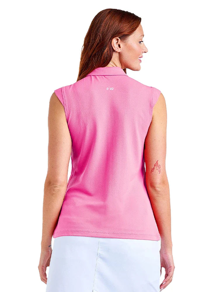 Nivo Womens Nikki II Sleeveless Polo - Sachet Pink