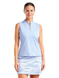 Nivo Womens Fergie Sleeveless Mock - Gentle Blue