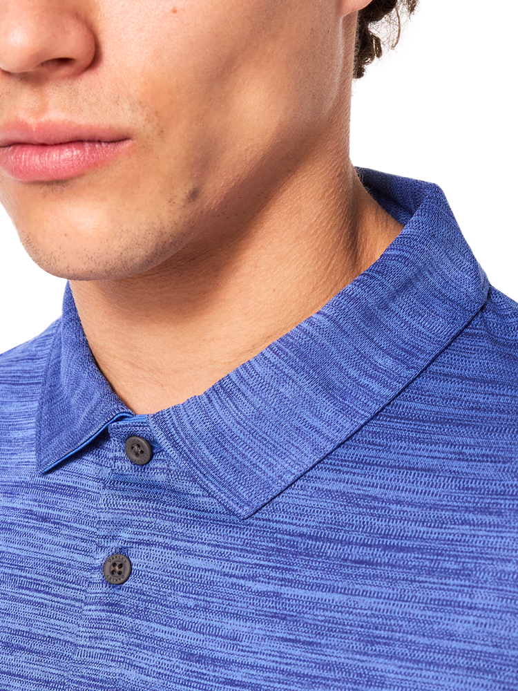 Oakley Aero Hydrolix Polo - Crystal/Blue Heather