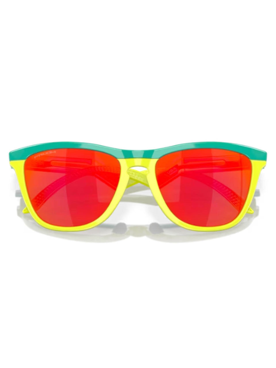 Oakley Frogskins Hybrid Sunglasses - Celeste Tennis Ball Yellow w/ Prizm Ruby
