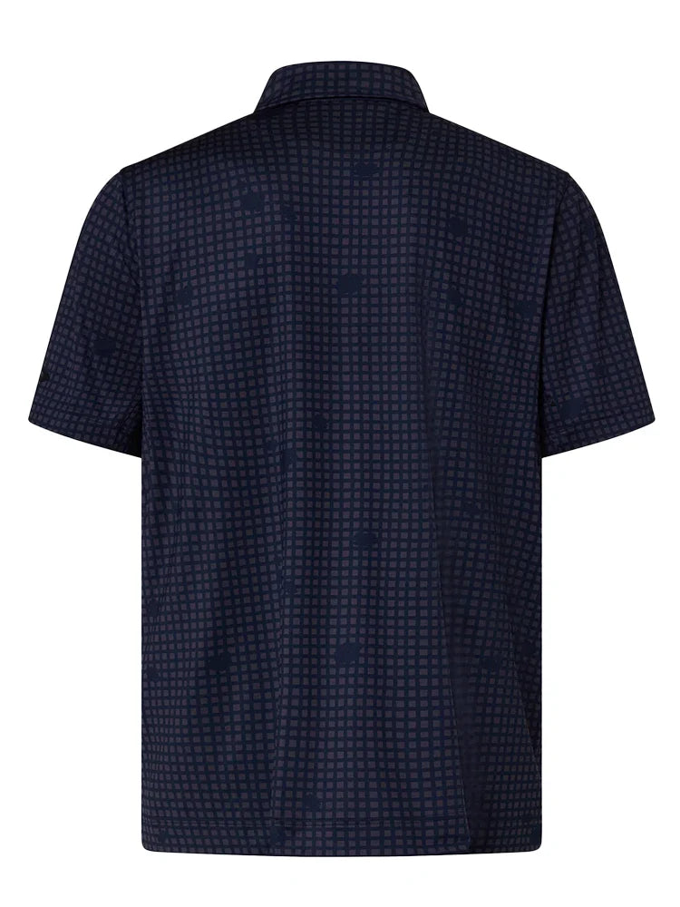 Oakley Grid Camo Polo - Grid Print Abyss