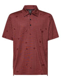 Oakley Grid Camo Polo - Grid Print Rosewood