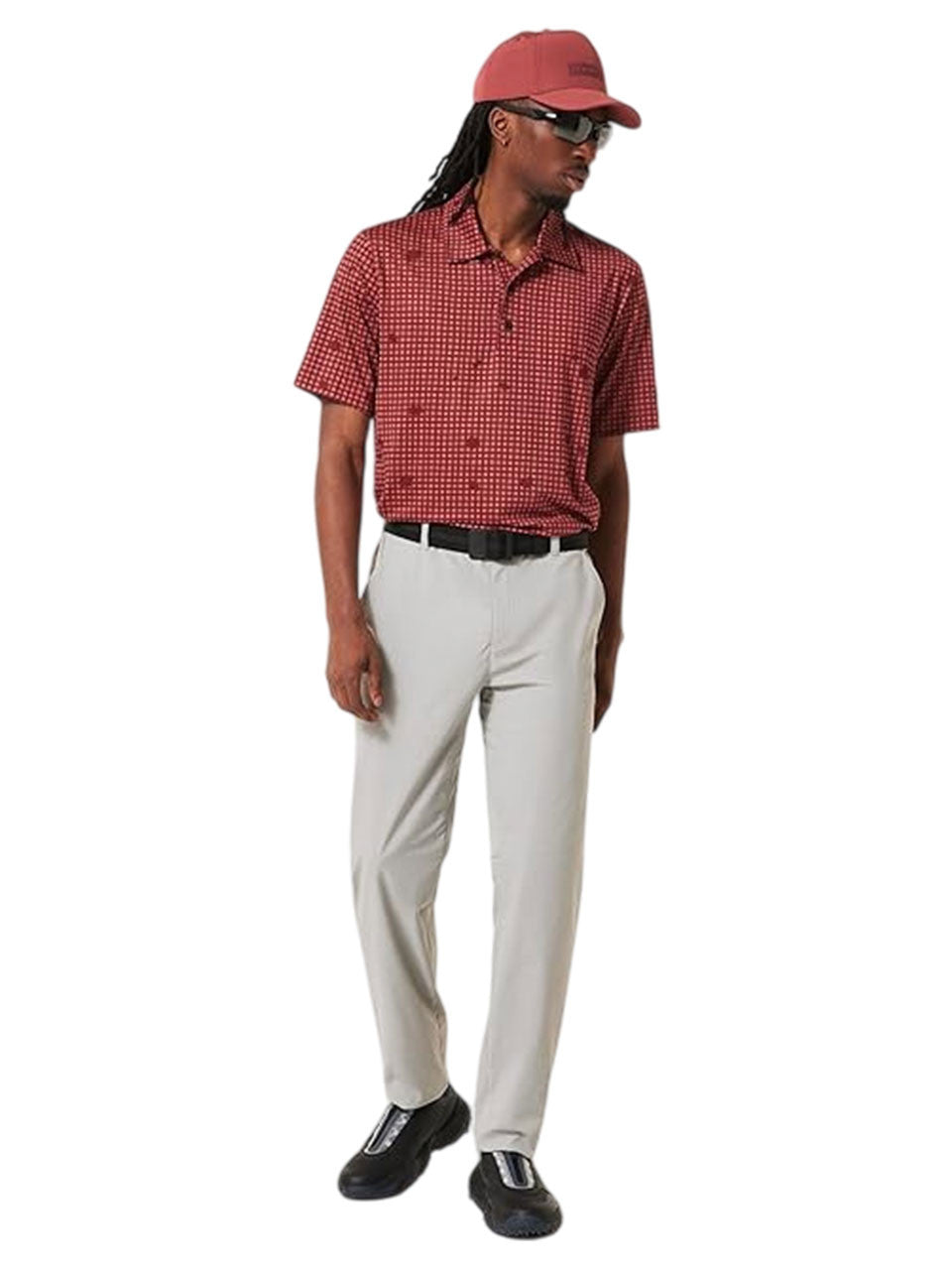 Oakley Grid Camo Polo - Grid Print Rosewood