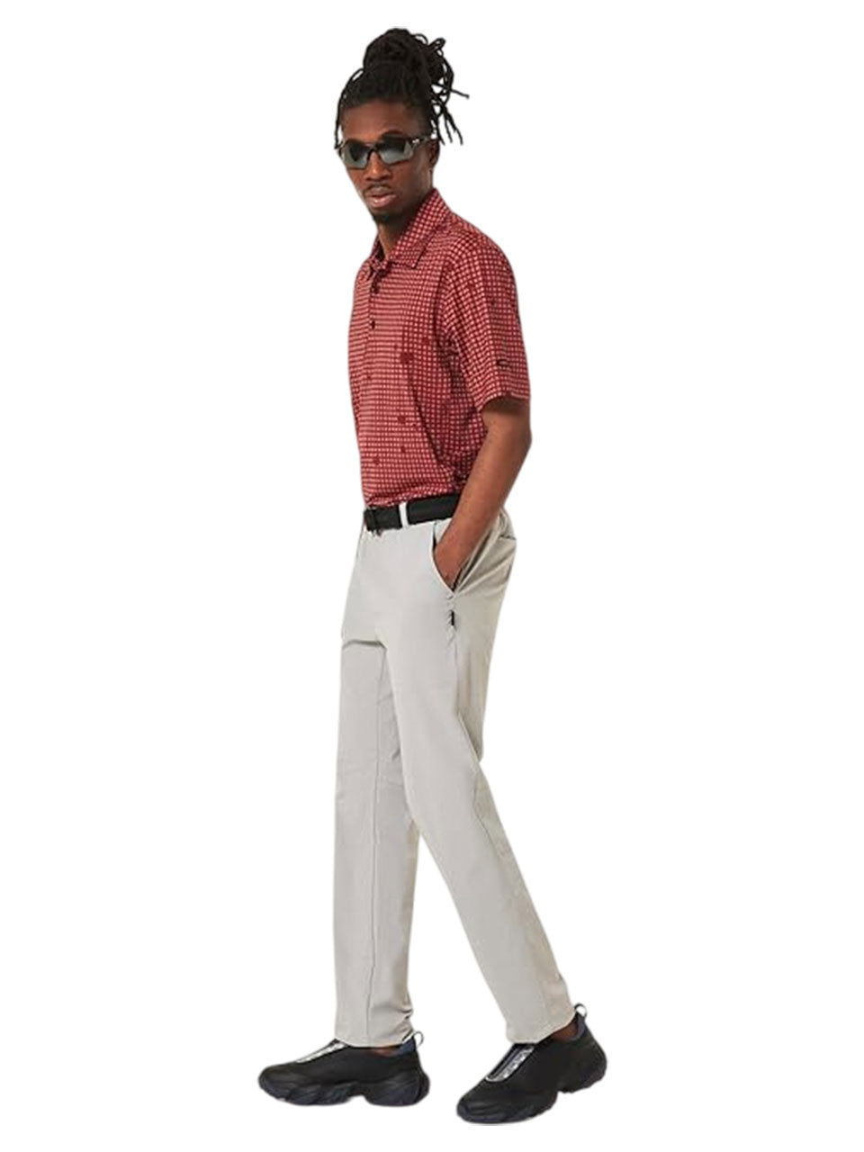 Oakley Grid Camo Polo - Grid Print Rosewood
