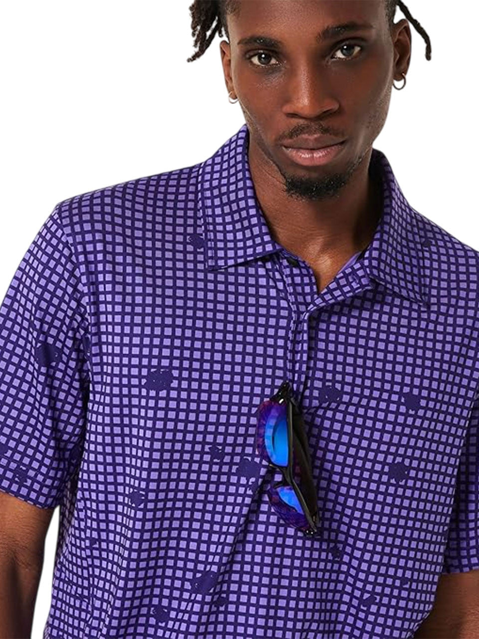 Oakley Grid Camo Polo - Grid Print Violet