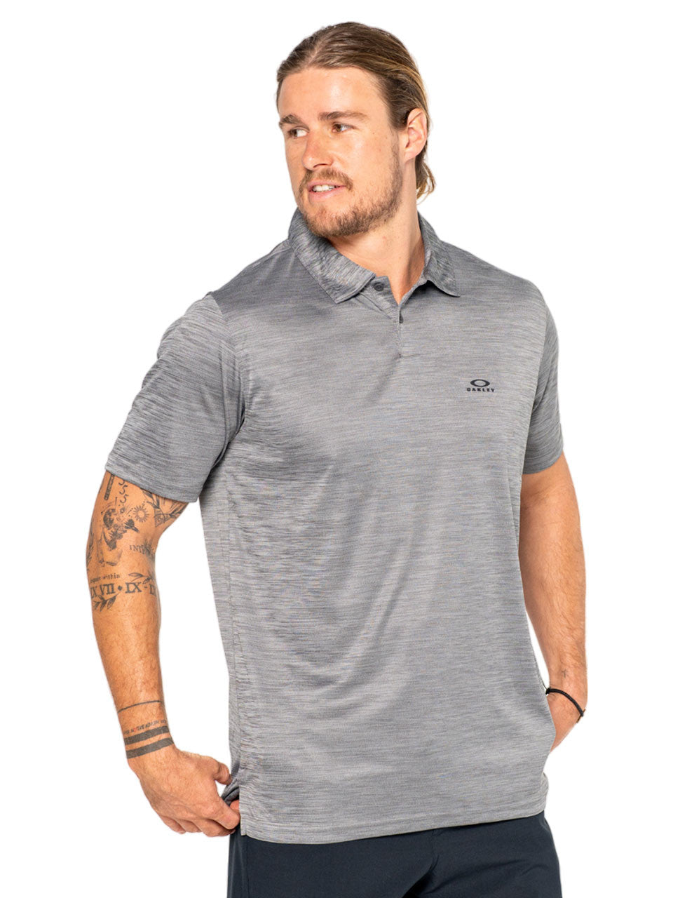 Oakley Hydrolix Galaxy Polo - New Granite Heather