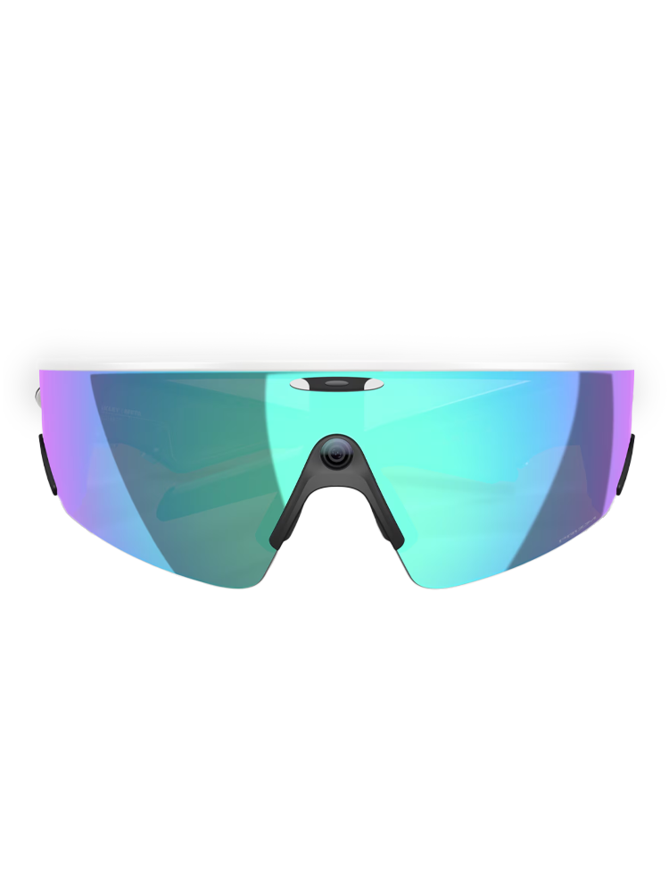 Oakley Meta Vanguard Sunglasses - White w/ Prizm Sapphire