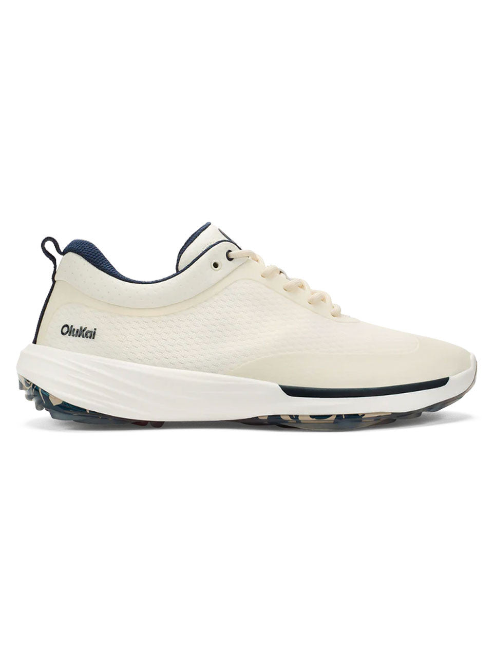 OluKai Mākena Golf Shoes - White Sand/White Sand