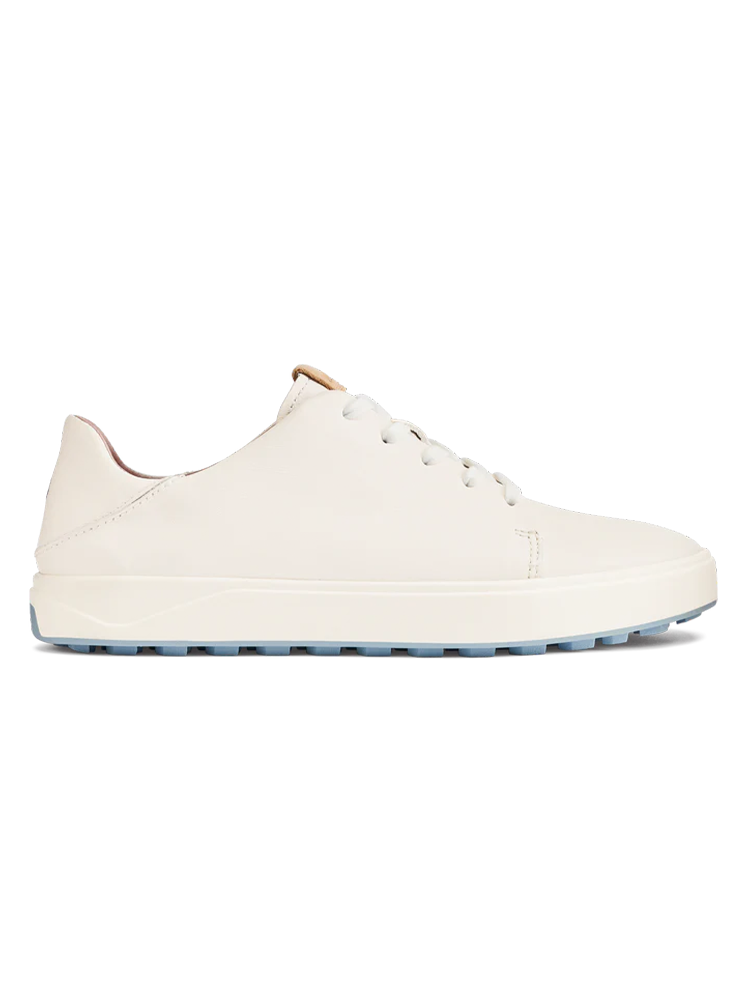 OluKai Womens Wai‘alae Golf Shoes - White/White