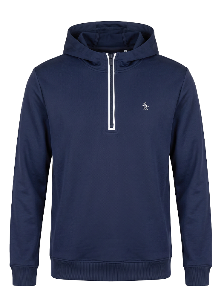 Original Penguin 1/4-Zip Earl Hoodie - Black Iris