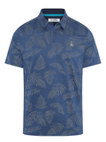 Original Penguin "All Over YD Botanical Jacquard Polo - True Navy