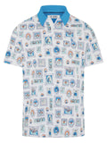 Original Penguin Clubhouse Wall Of Fame Novelty Polo - Bright White