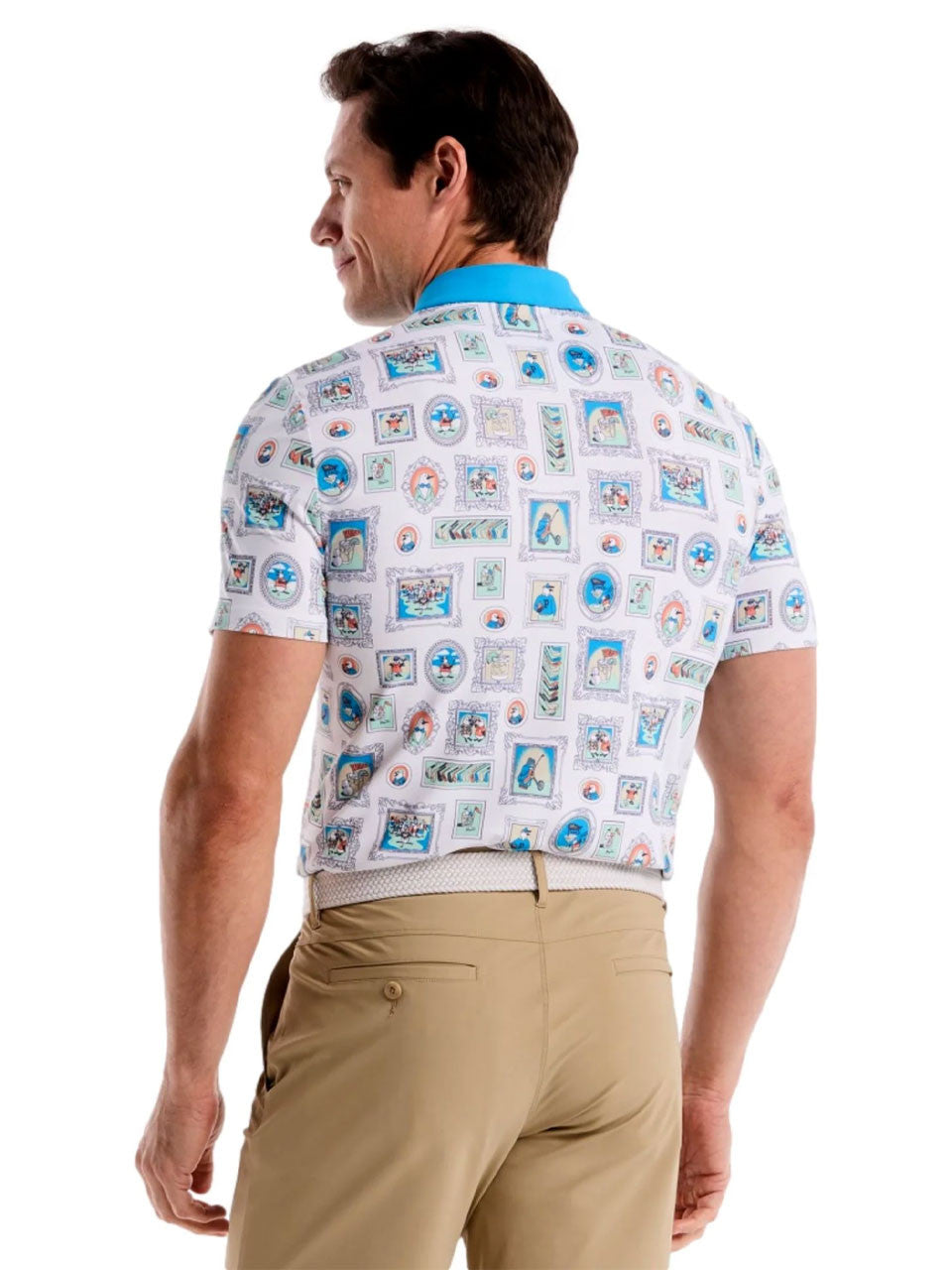 Original Penguin Clubhouse Wall Of Fame Novelty Polo - Bright White