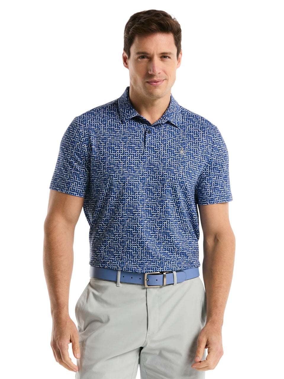 Original Penguin Colour Theory Gingham Polo - Black Iris