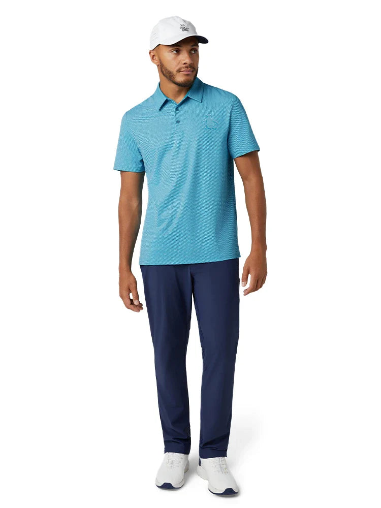 Original Penguin Dimensional "Pete" Tee Twill Polo - Caribbean Sea