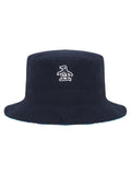 Original Penguin Golf Plaid Reversible Bucket Hat - Black Iris