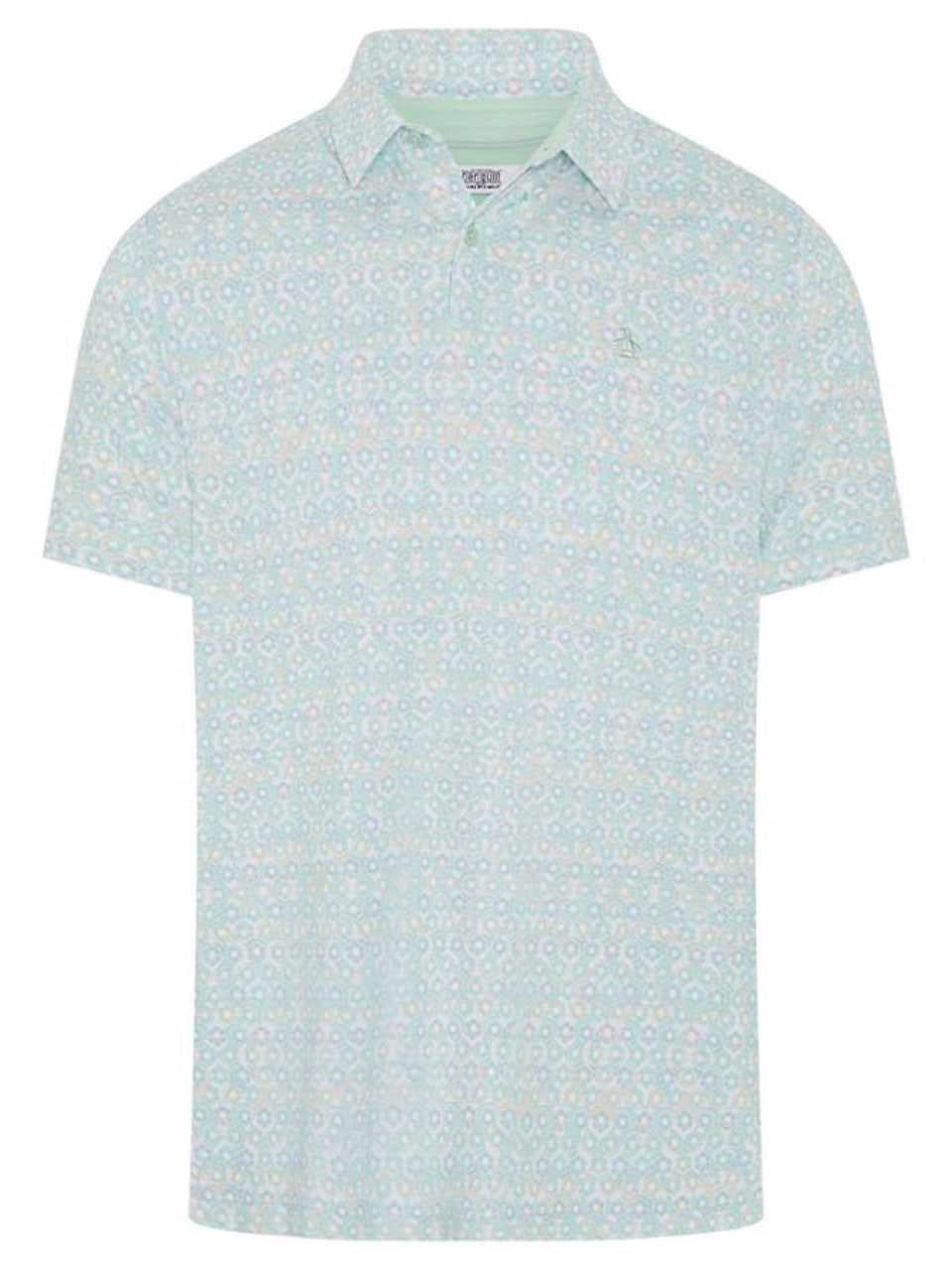 Original Penguin Heritage Framed Floral Polo - Lichen-GolfMaker