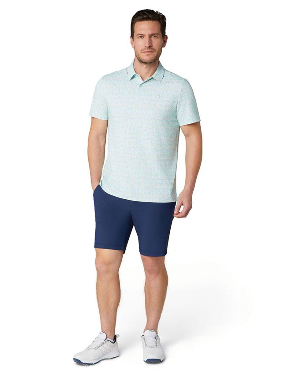 Original Penguin Heritage Framed Floral Polo - Lichen-GolfMaker