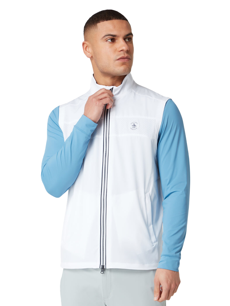 Original Penguin Lightweight Packable Vest - Bright White