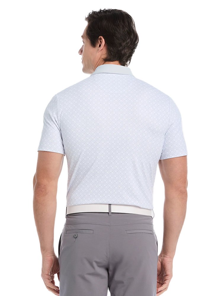 Original Penguin Pete's Check Print Block Polo - Bright White