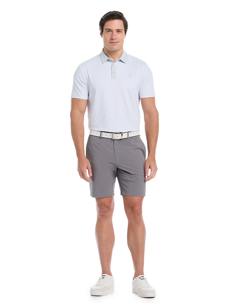 Original Penguin Pete's Check Print Block Polo - Bright White