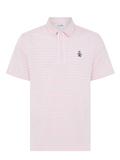 Original Penguin The Heritage Stripe Polo - Charm Pink-GolfMaker