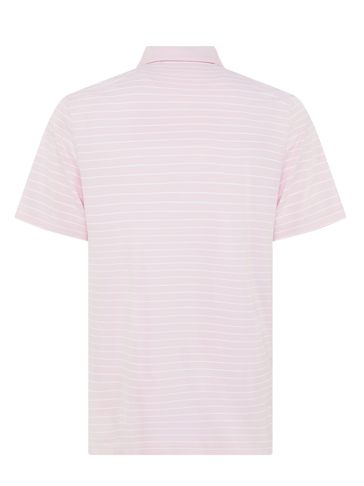 Original Penguin The Heritage Stripe Polo - Charm Pink