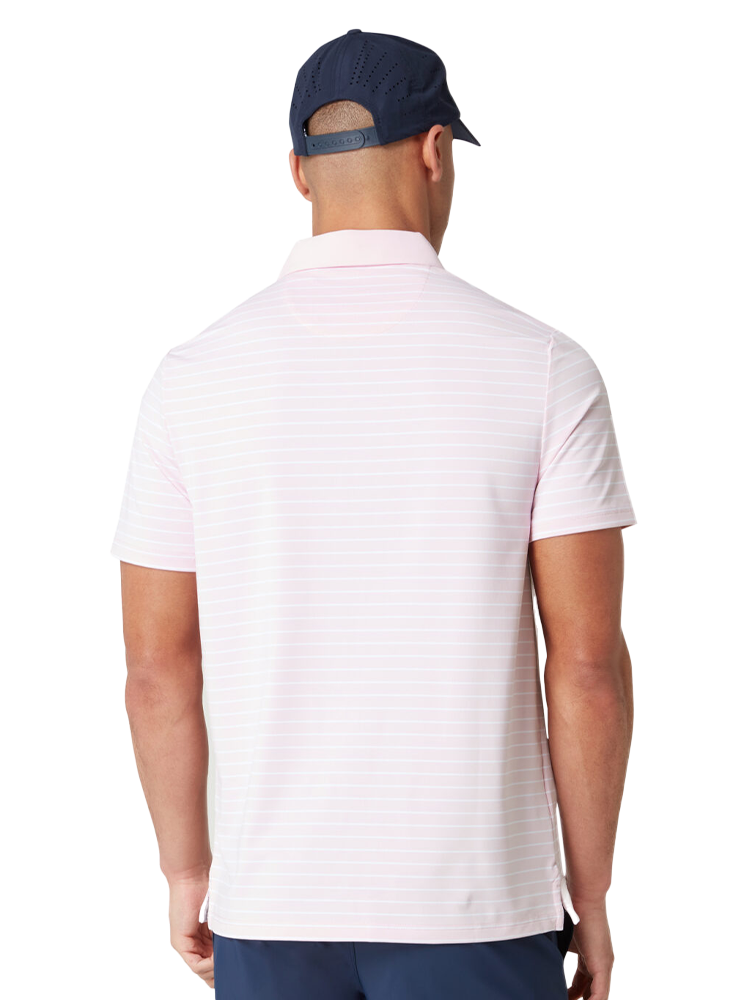 Original Penguin The Heritage Stripe Polo - Charm Pink-GolfMaker