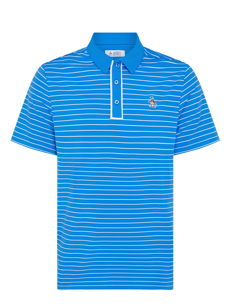 Original Penguin The Heritage Stripe Polo - French Blue-GolfMaker