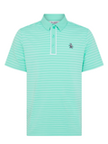 Original Penguin The Heritage Stripe Polo - Pool Blue-GolfMaker