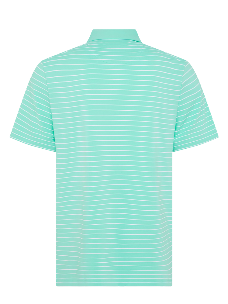 Original Penguin The Heritage Stripe Polo - Pool Blue-GolfMaker