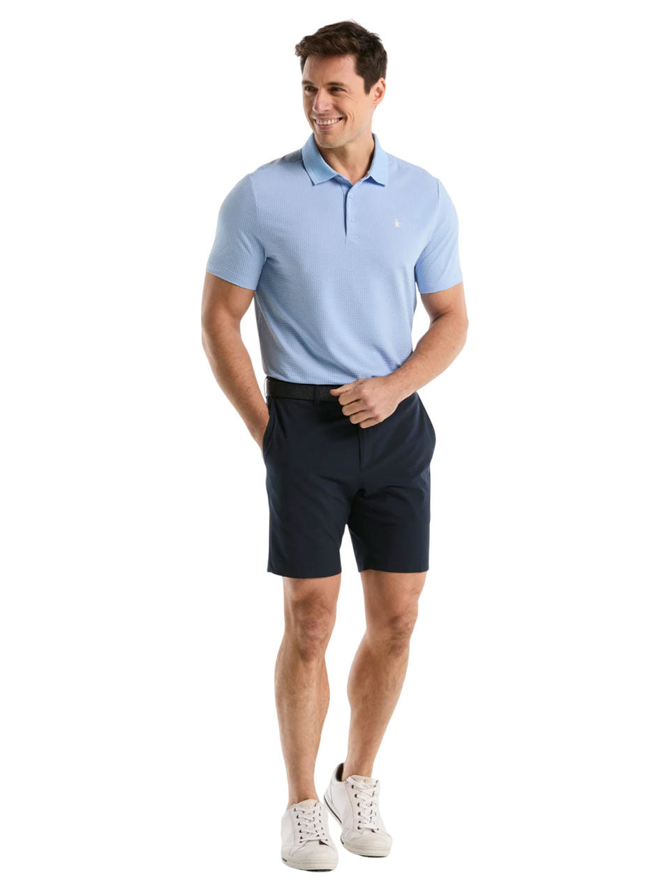 Original Penguin The Seersucker Drivers Polo - Baby Blue Jay