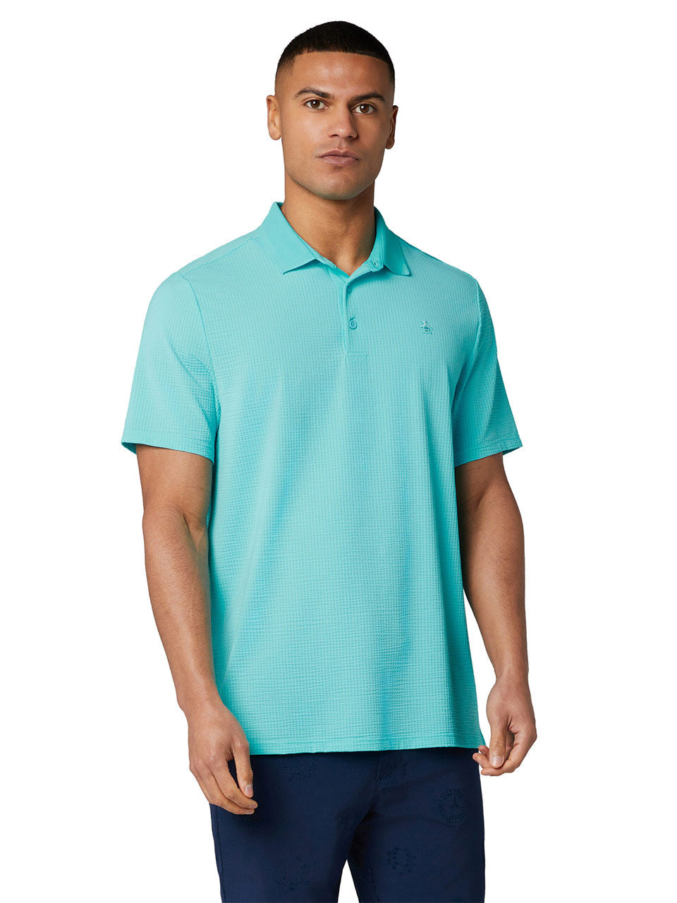 Original Penguin The Seersucker Drivers Polo - Blue Radiance