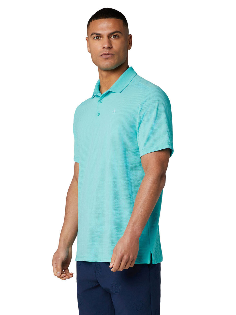 Original Penguin The Seersucker Drivers Polo - Blue Radiance